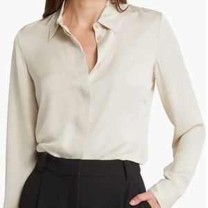 Theory classic fitted shirt size small petite